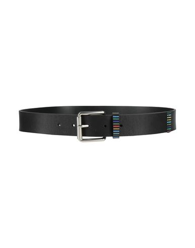 Ps By Paul Smith Ps Paul Smith Man Belt Black Size 30 Cow Leather In Black