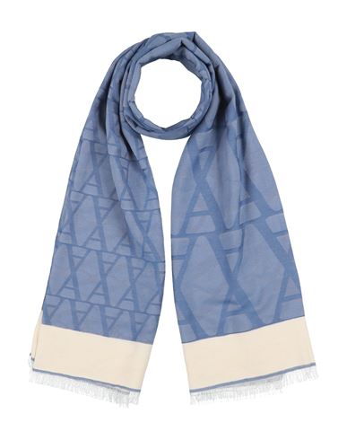 Alessia Santi Woman Scarf Blue Size - Polyester, Viscose, Cotton In Blue