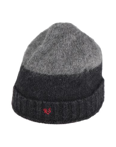 Raf Simons Man Hat Charcoal Size Onesize Mohair Wool, Polyamide, Wool