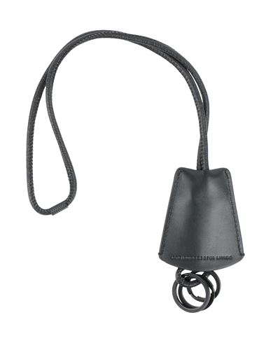 Diesel Woman Key Ring Black Size - Cow Leather, Metal In Black