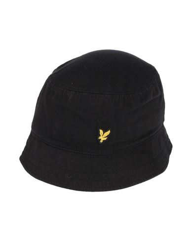 Lyle & Scott Man Hat Black Size Onesize Organic Cotton In Black
