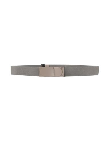 Tod's Man Belt Grey Size 39.5 Textile Fibers, Leather In Gray