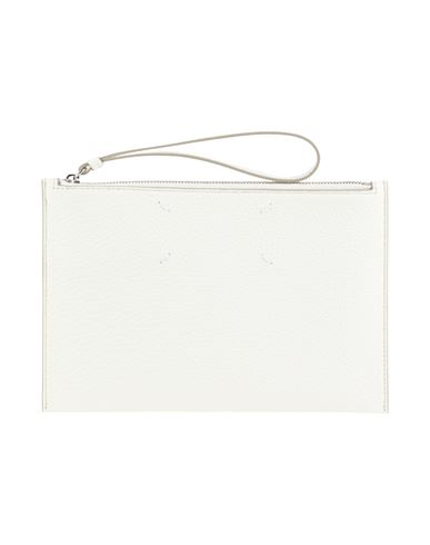 Maison Margiela Woman Pouch White Size - Calfskin In White