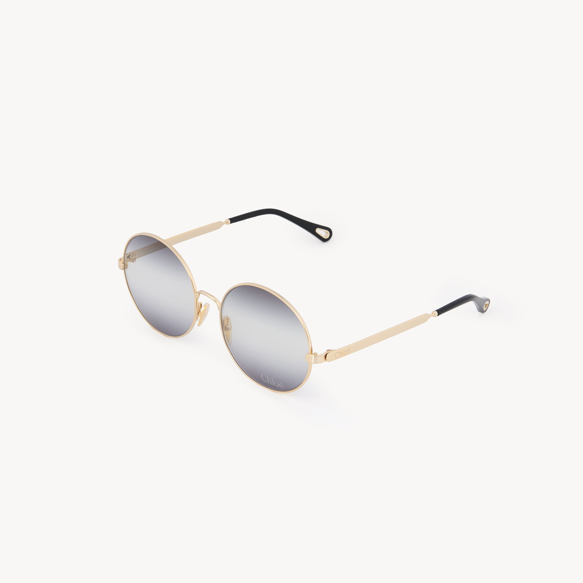 Chloé Aly Sunglasses Gold Size Onesize 100% Nickel, Acetate In Gold