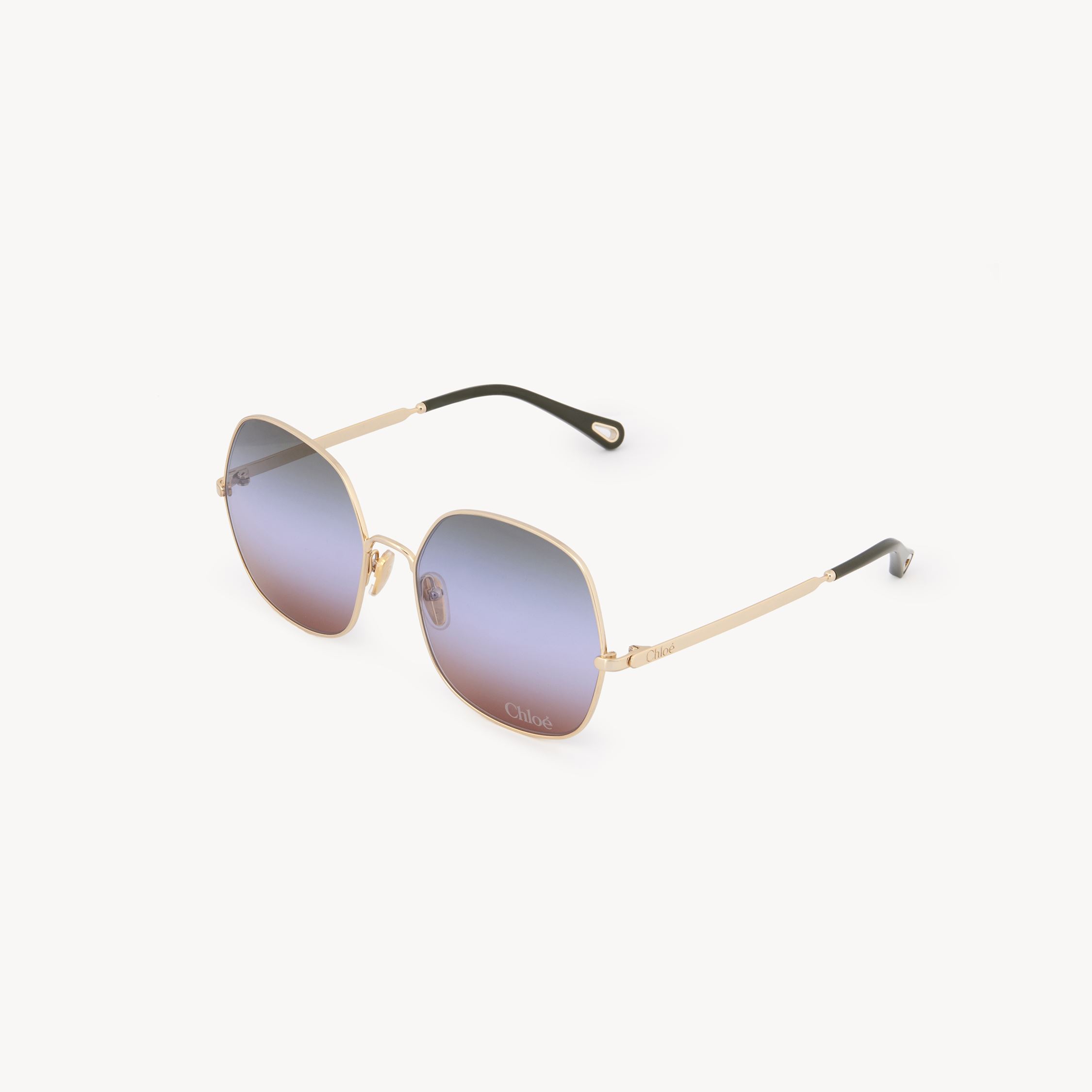 Chloé Aly Sunglasses Green Size Onesize 100% Nickel, Acetate In Green