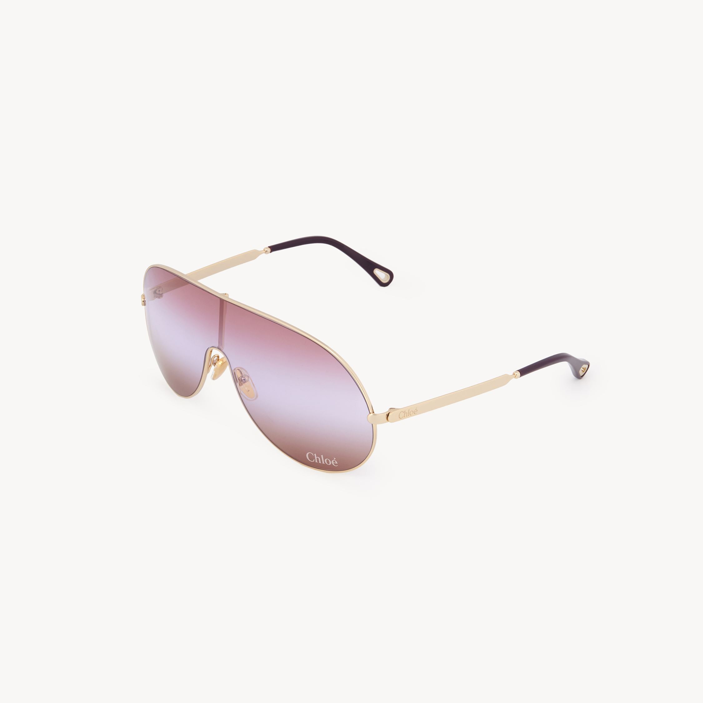 Chloé Aly Sunglasses Pink Size Onesize 100% Nickel In Pink