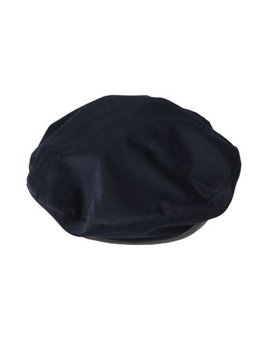 Emporio Armani Icon Woman Hat Navy Size M/l Polyester, Polyurethane In Navy
