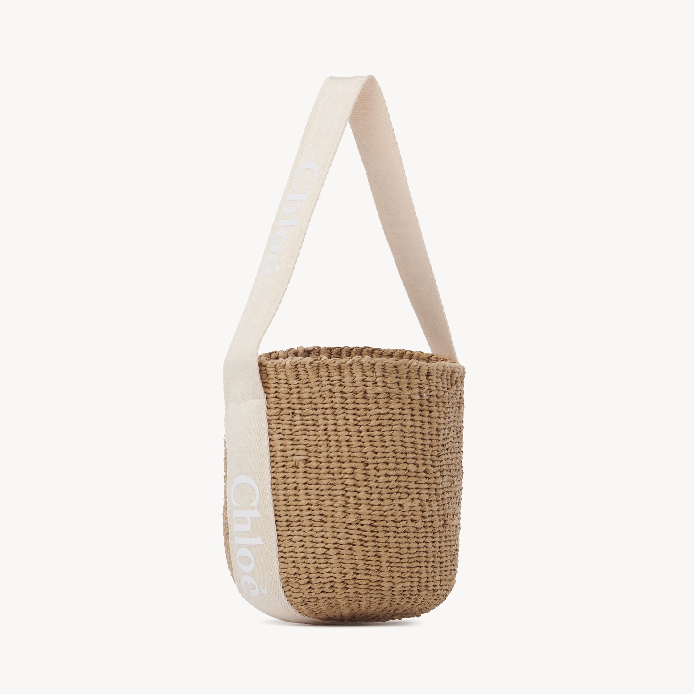 Chloé Basket Bag Pink Size Onesize 100% Paper Yarn In Pink