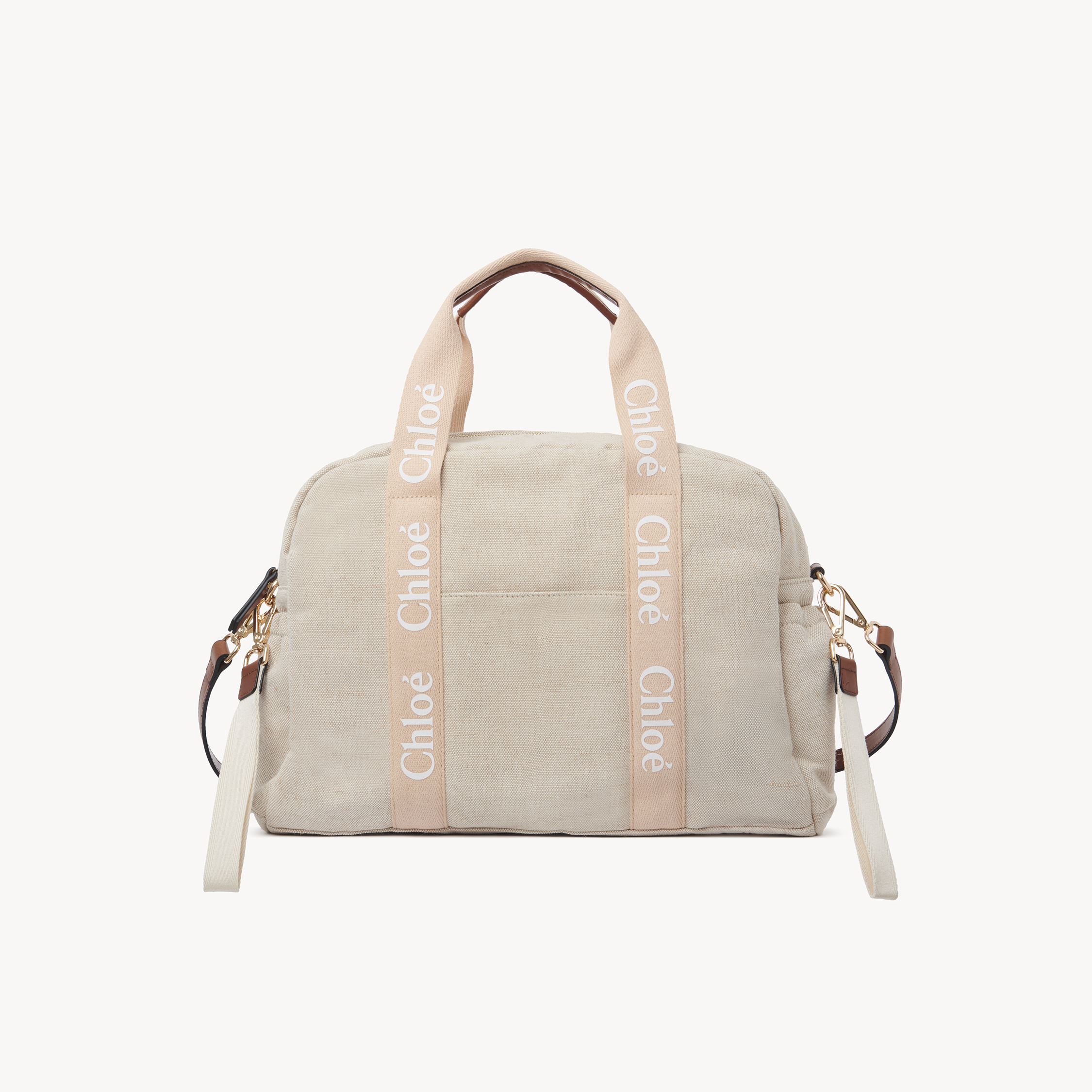 Shop Chloé Changing Bag Pink Size Onesize 56% Jute, 27% Cotton, 14% Viscose, 3% Lyocell