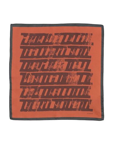 Z Zegna Man Scarf Tan Size - Silk In Brown