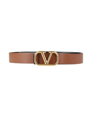 Valentino Garavani Woman Belt Brown Size 38 Leather
