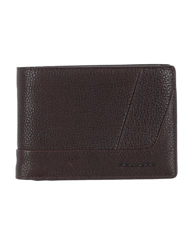 Piquadro Man Wallet Dark Brown Size - Leather In Brown