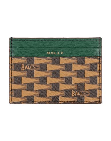 Bally Man Cardholder Dark Green Size - Leather In Green