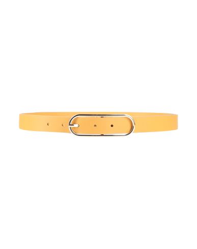 Erika Cavallini Woman Belt Marigold Size L Leather