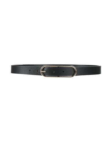 Erika Cavallini Woman Belt Black Size L Leather