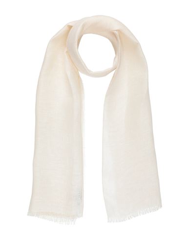 Weekend Max Mara Woman Scarf Cream Size - Linen In White