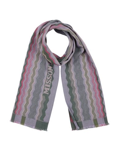 MISSONI MISSONI WOMAN SCARF MILITARY GREEN SIZE - WOOL 