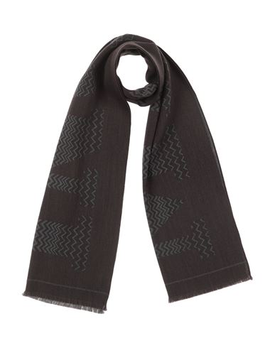 Missoni Man Scarf Brown Size - Virgin Wool In Brown