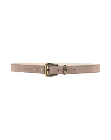 Brunello Cucinelli Woman Belt Light Brown Size L Leather, Brass In Brown