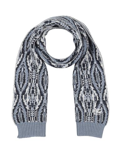 Etro Newborn Boy Scarf Light Blue Size 1 Virgin Wool, Viscose, Polyamide, Cashmere In Blue