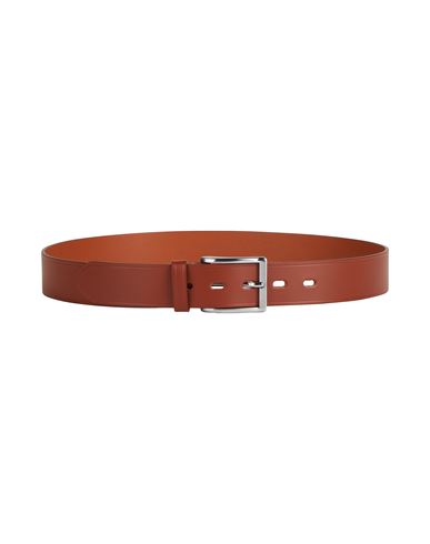 Woman Belt Brown Size 36 Leather