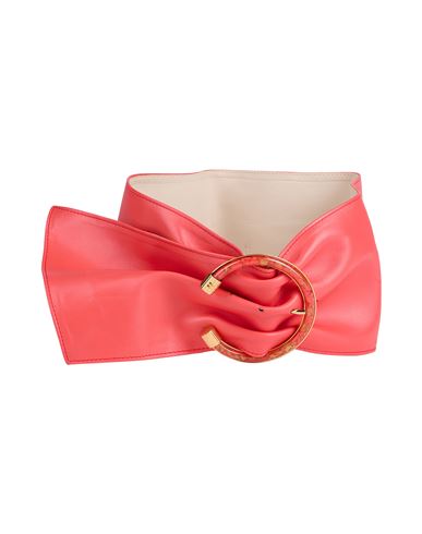 ELISABETTA FRANCHI ELISABETTA FRANCHI WOMAN BELT CORAL SIZE 4 COW LEATHER 