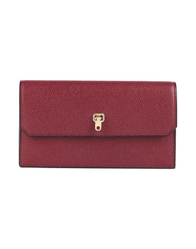Valextra Woman Wallet Burgundy Size - Calfskin In Red
