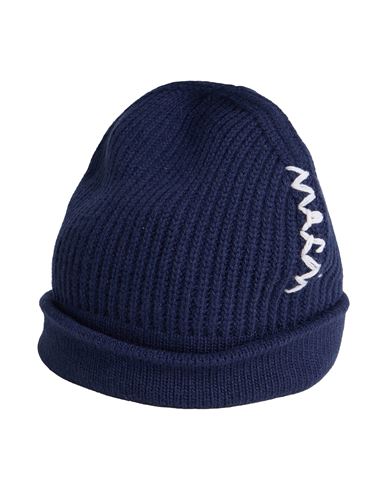 Marni Man Hat Navy Size L Virgin Wool, Cashmere