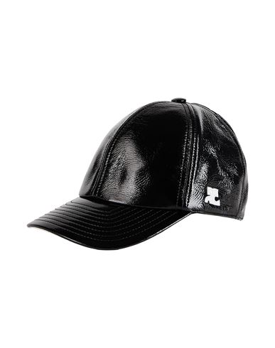Shop Courrèges Courreges Woman Hat Black Size M Cotton, Polyurethane, Elastane