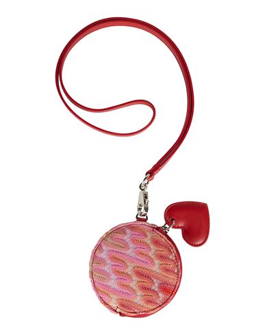 Missoni Woman Coin Purse Pink Size - Viscose, Cow Leather