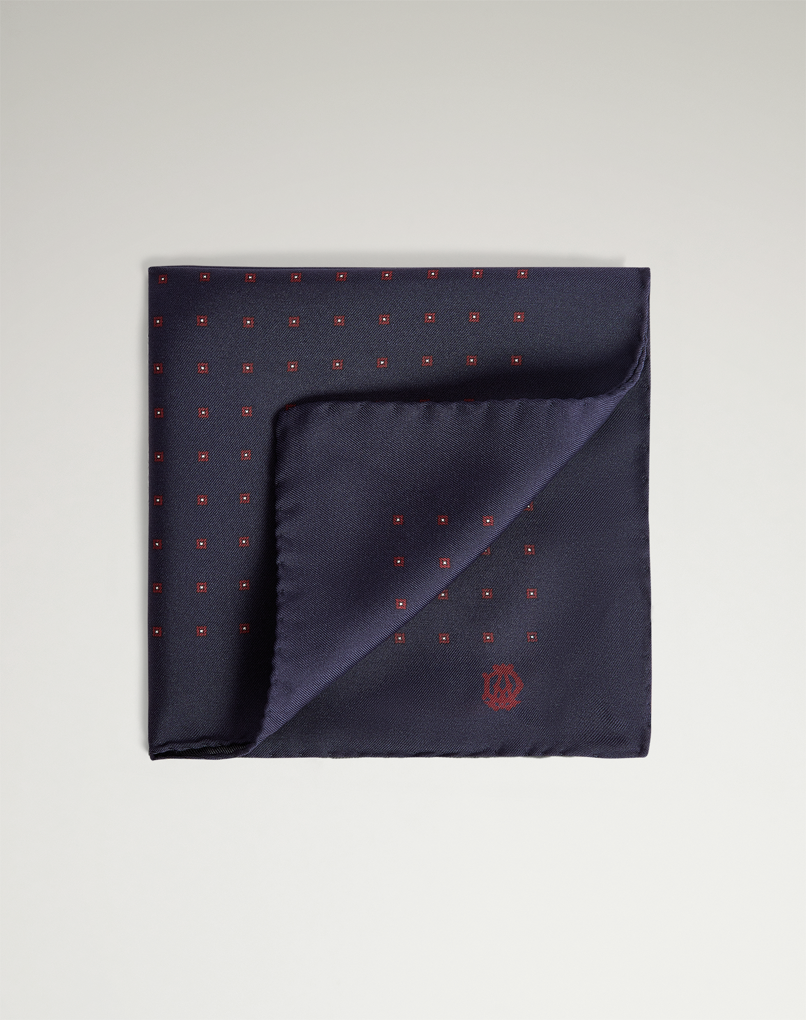 Dunhill Silk Archive Neats Printed Pocket Square