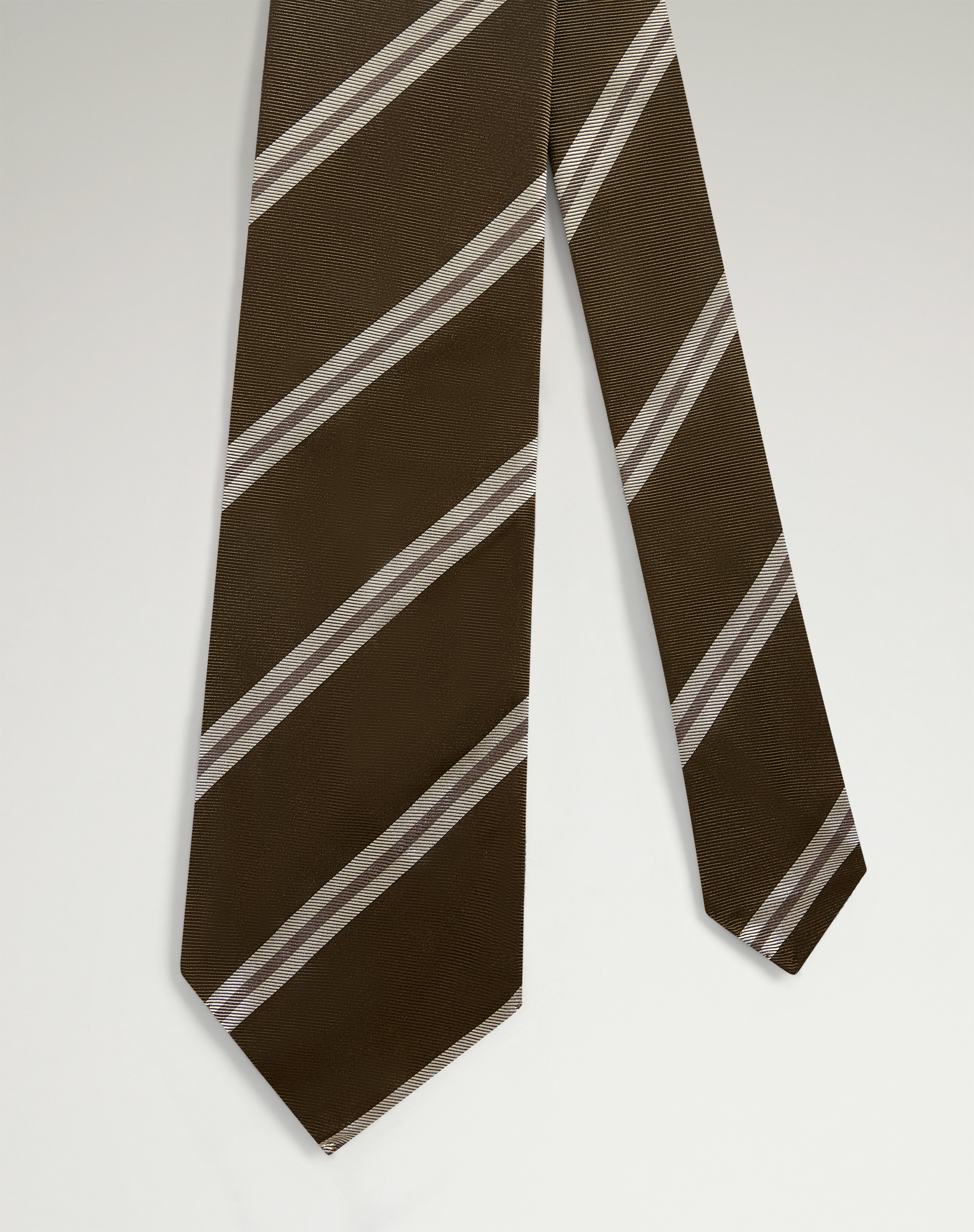 Dunhill Silk Regimental Stripe Woven Tie