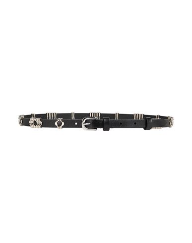 Isabel Marant Woman Belt Black Size 34 Cow Leather, Zamak
