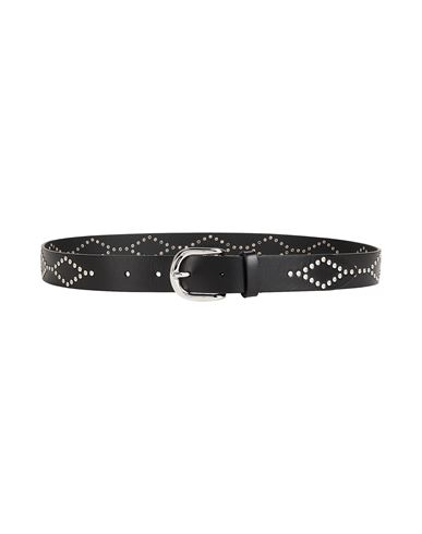 Isabel Marant Woman Belt Black Size 36 Cow Leather, Copper, Zamak