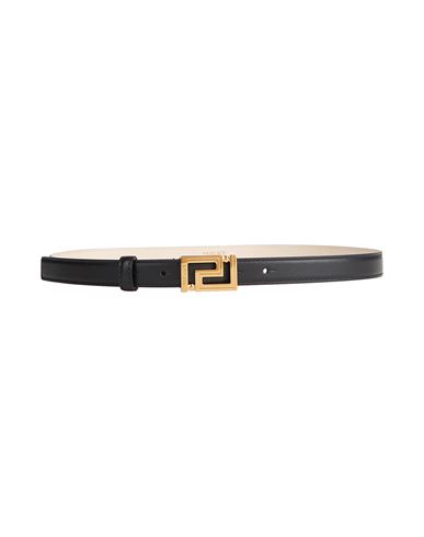 Versace Woman Belt Black Size 32 Calfskin