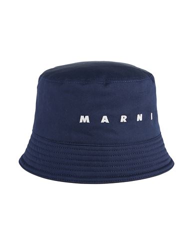 Marni Man Hat Midnight Blue Size L Cotton