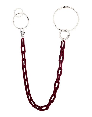 Marcelo Burlon County Of Milan Marcelo Burlon Key Ring Burgundy Size - Metal