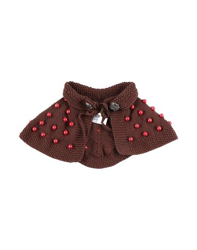 Chopova Lowena Woman Scarf Chocolate Brown Size - Cotton