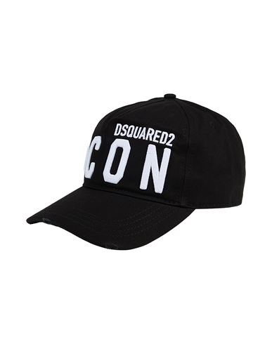 Dsquared2 Icon Man Hat Black Size Onesize Cotton