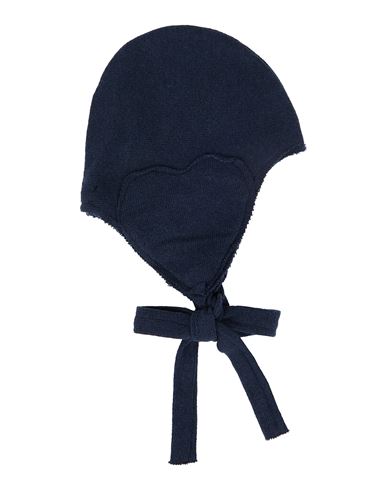 Lalalù Newborn Girl Hat Midnight Blue Size 3 Cotton, Acrylic, Synthetic Fibers, Elastane, Viscose