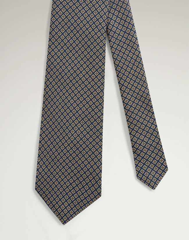 アロハ未使用品英製ハンド『ALFRED DUNHILL』シルクタイブルー系 11530503.jpg