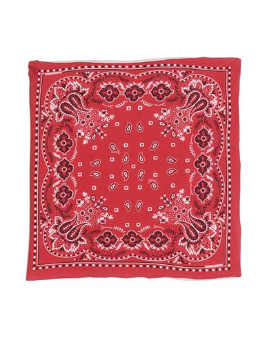 Dsquared2 Man Scarf Red Size - Cotton