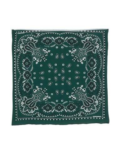 Dsquared2 Man Scarf Dark Green Size - Cotton