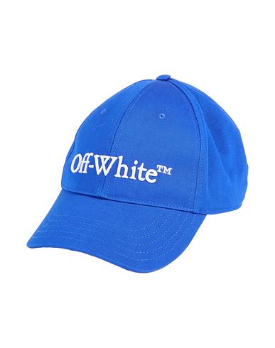 Off-white Man Hat Bright Blue Size M Cotton