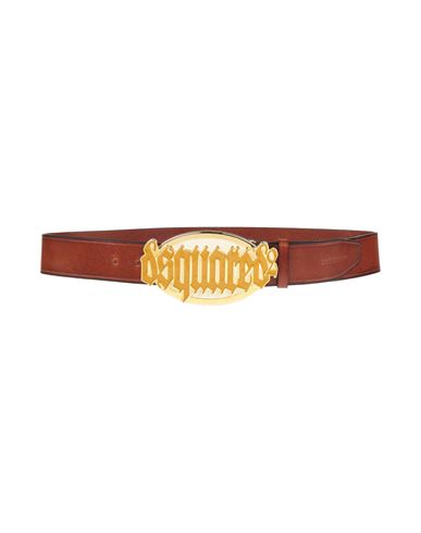 Dsquared2 Man Belt Tan Size 38 Leather