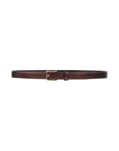 Dsquared2 Man Belt Bronze Size 39.5 Calfskin In Brown