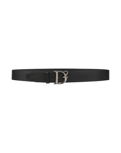 Dsquared2 Man Belt Black Size 38 Cow Leather