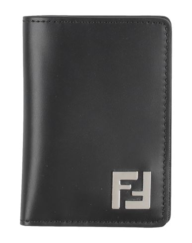 Fendi Man Wallet Black Size - Calfskin