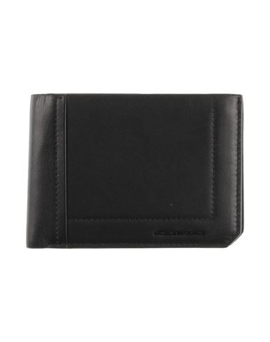 Piquadro Man Wallet Black Size - Cow Leather