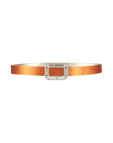 Roger Vivier Woman Belt Tan Size 36 Leather, Textile Fibers In Brown